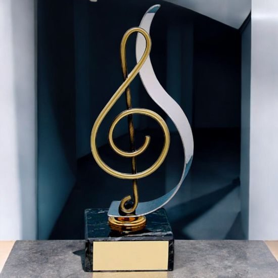 Frias Musical Note Handmade Metal Trophy