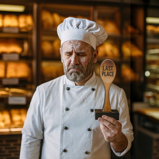 Sierra Wooden Spoon Last Place Real Wood Trophy