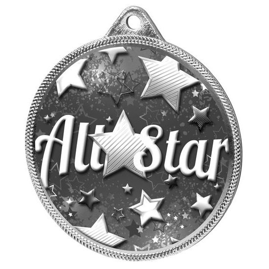 All Star Classic Texture 3D Print Silver Medal