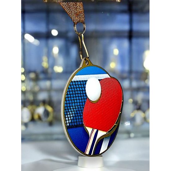 Aurum Table Tennis Stainless Steel Medal