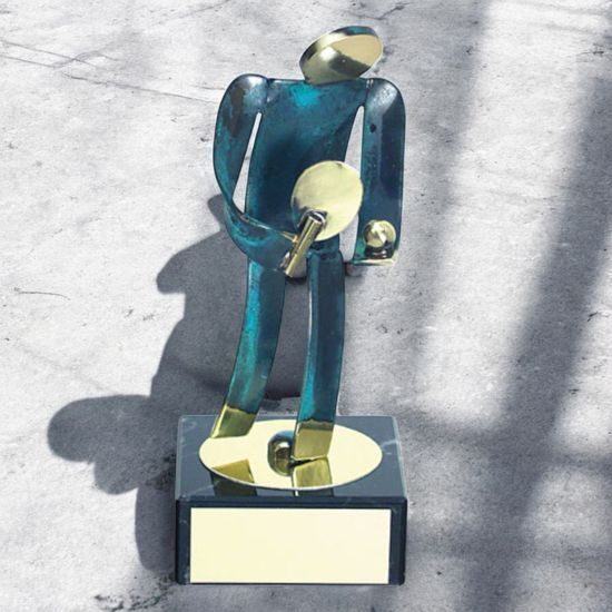 Toledo Table Tennis Handmade Metal Trophy