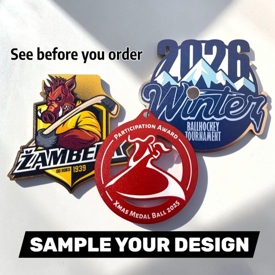 Custom Metal Medal Pre-Production Sample