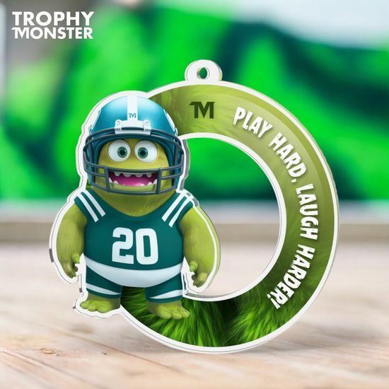 "Gnasher" The American Football Trophy Monster Inspire Medal