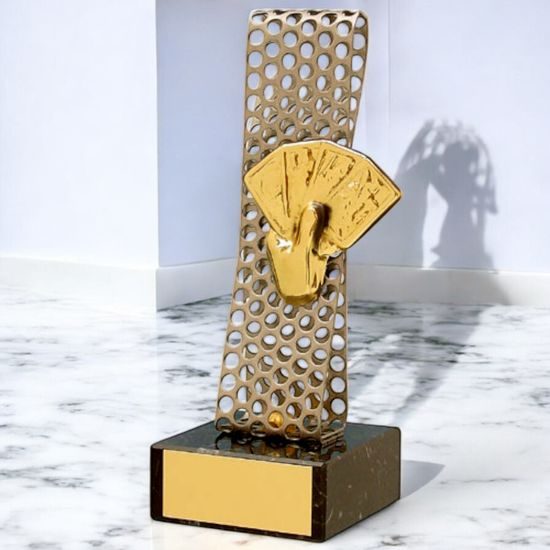 Salamanca Playing Cards Handmade Metal Trophy