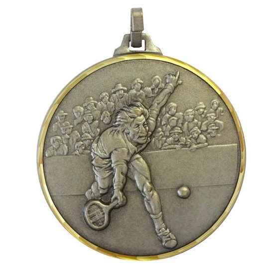 Diamond Edged Male Tennis Silver Medal