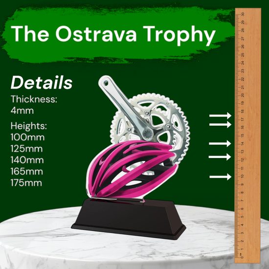 Ostrava Cycling Pink Helmet Trophy
