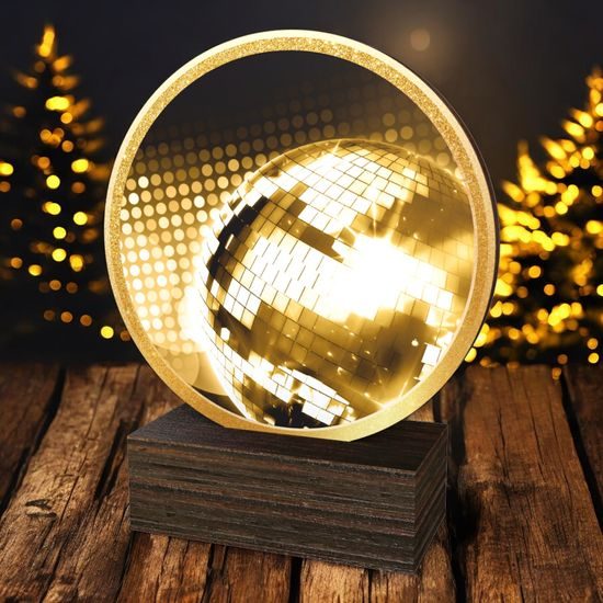 Holt Classic Disco Ball Wood Trophy