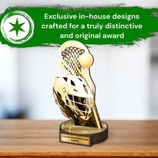 Grove Classic Lacrosse Wood Trophy