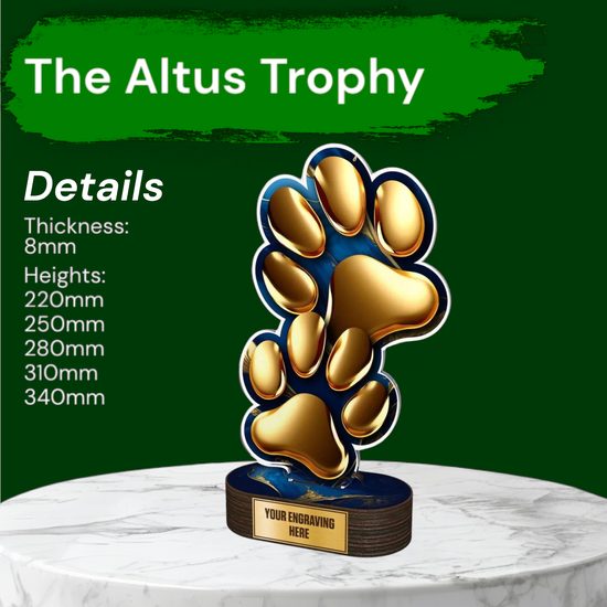 Altus Dog Paw Trophy