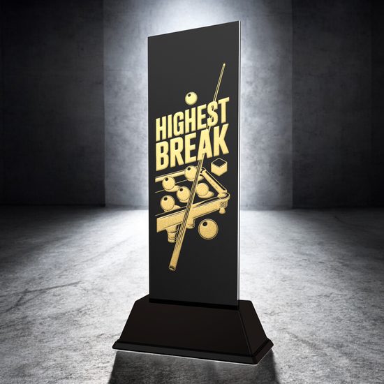 Shadowline Highest Break Snooker Metal Trophy