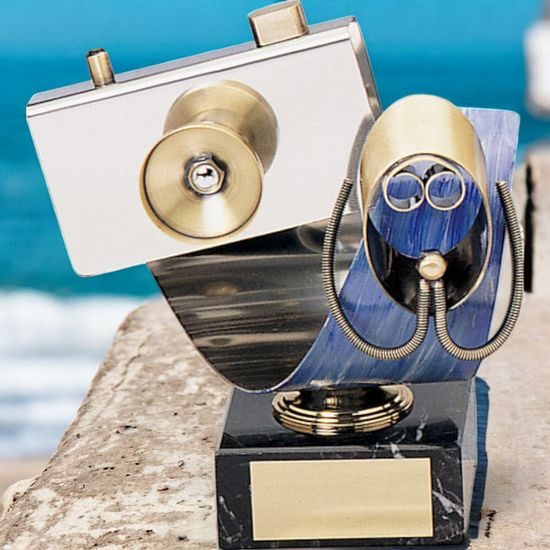 Doubilet Under Water Photography Handmade Metal Trophy