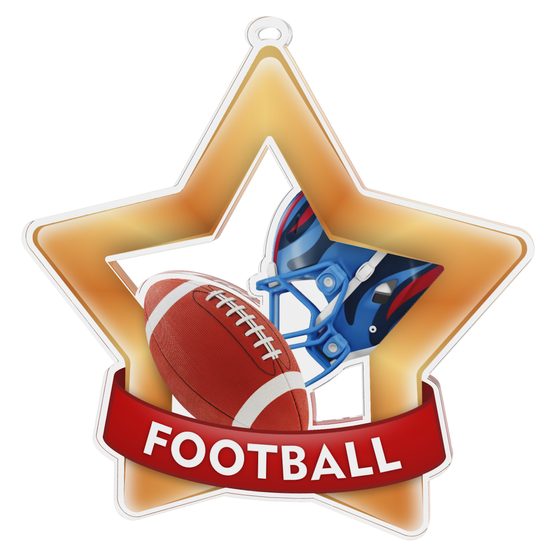 American Football Mini Star Bronze Medal