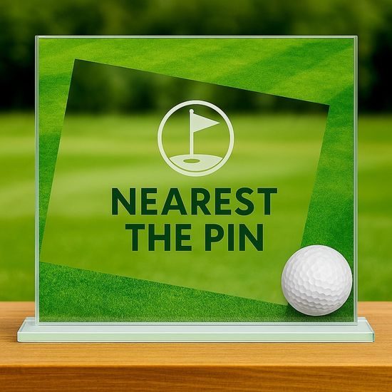 Eloise Golf Full Colour Printed Glass Award