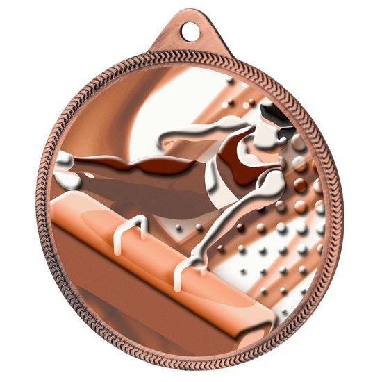 Gymnastics Boys Classic Texture 3D Print Bronze Medal