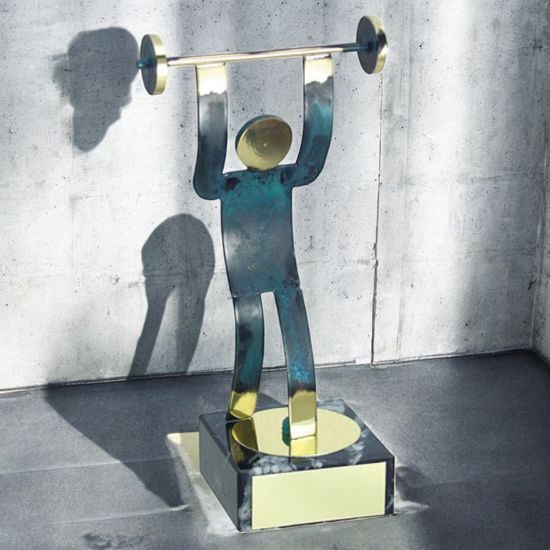 Toledo Weightlifting Handmade Metal Trophy