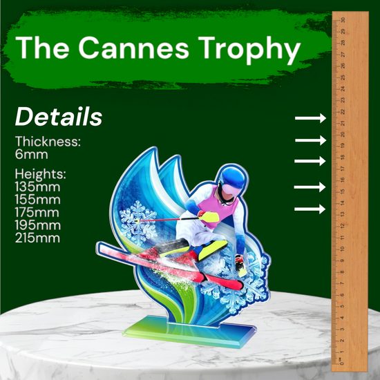Cannes Downhill Skiing Womens Trophy