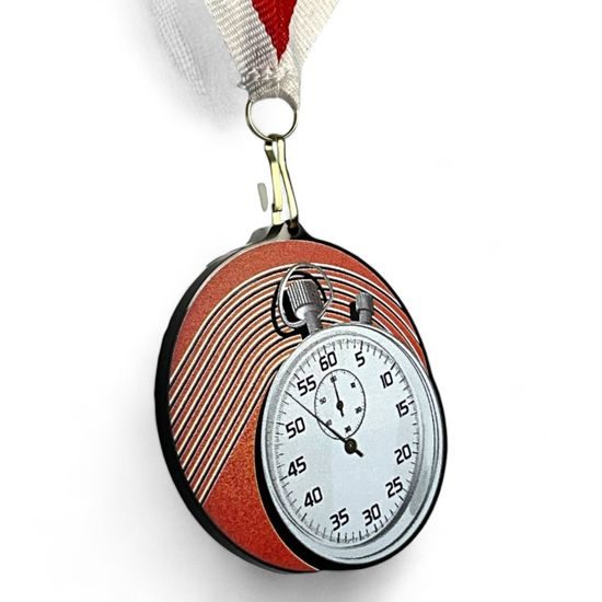 Rincon Colour Athletics Black Acrylic Medal