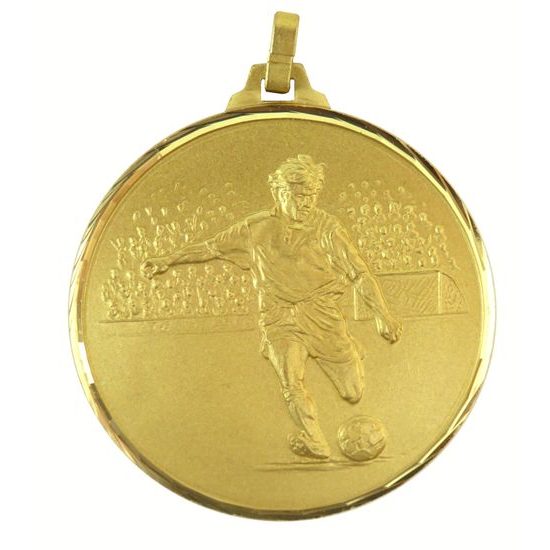 Diamond Edged Football Player Gold Medal