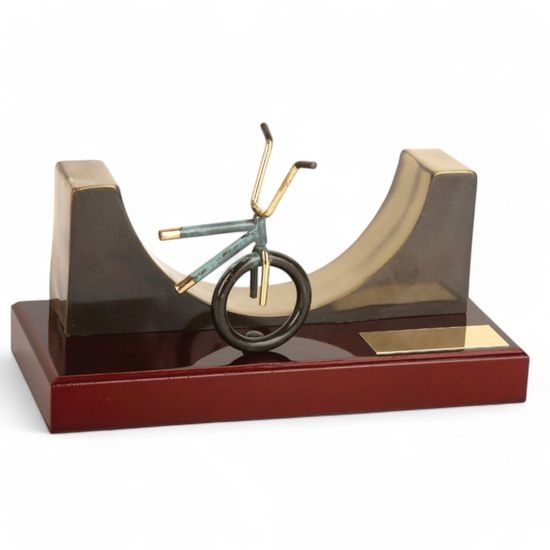 Mullen BMX Half Pipe Handmade Metal Trophy