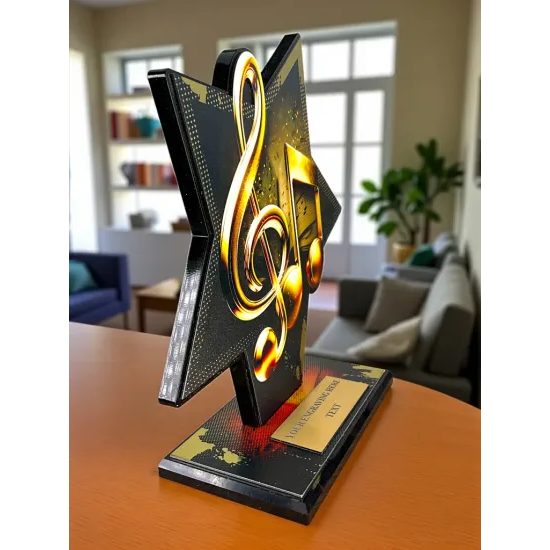 Liano Metal & Acrylic Star Music Trophy