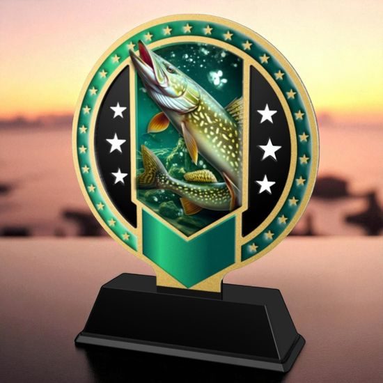 Sentinel Stainless Steel Pike Fishing Trophy