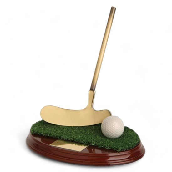 Navas Golf Putter Handmade Metal Trophy
