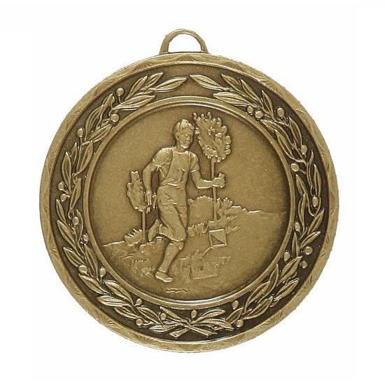 Laurel Mens Athletics Bronze Running Medal