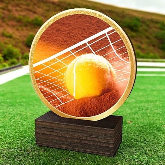 Holt Colour Tennis Real Wood Trophy