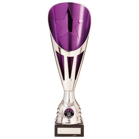 Rising Stars Deluxe Silver and Purple Contemporary Cup