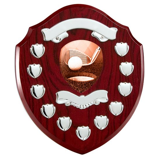 Northumbria Golf Rosewood Wooden 11 Year Annual Shield