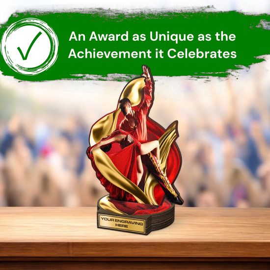 Grove Latin Ballroom Dance Real Wood Trophy