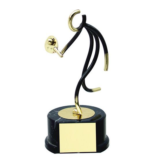 Valencia Padel Tennis Player Handmade Metal Trophy
