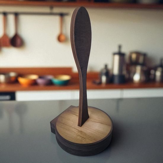 Grove Wooden Spoon Last Place Real Wood Trophy