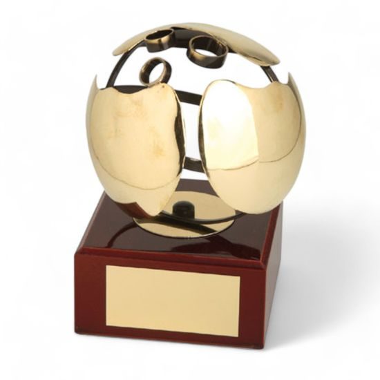 Cirat Tenpin Bowling Handmade Metal Trophy