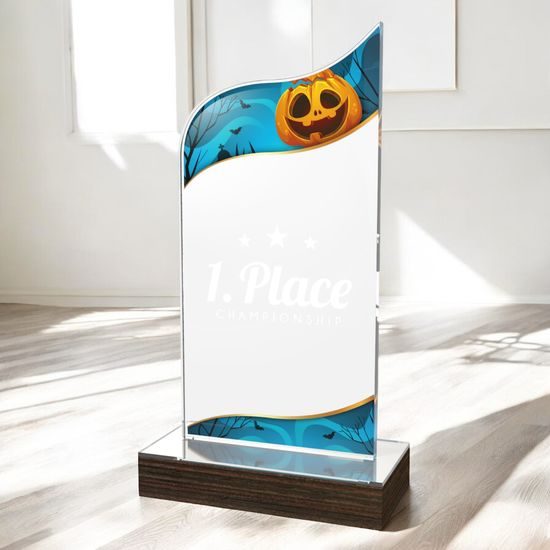 United Halloween Acrylic Wood Fusion Trophy