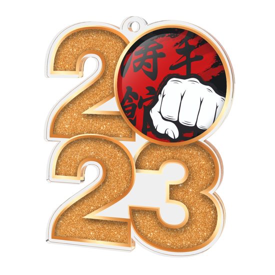 Martial Arts Fist 2023 Acrylic Medal