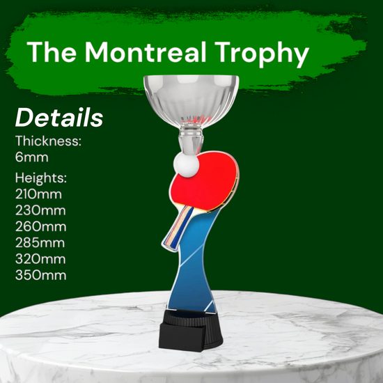 Montreal Table Tennis Silver Cup Trophy