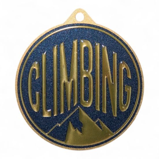 Quantum Climbing Stainless Steel Medal