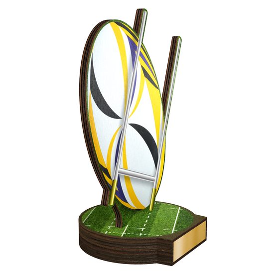 Grove Rugby Real Wood Trophy