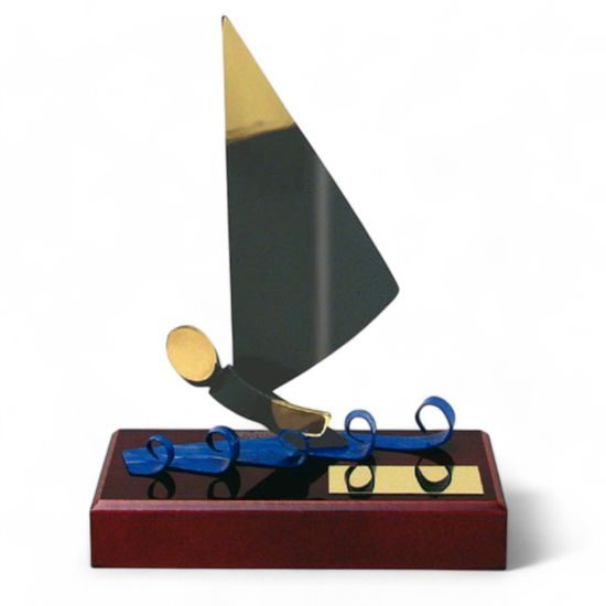 Barcelona Sailing Handmade Metal Trophy