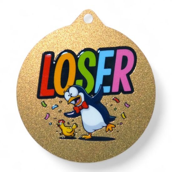 Quantum Loser Stainless Steel Medal