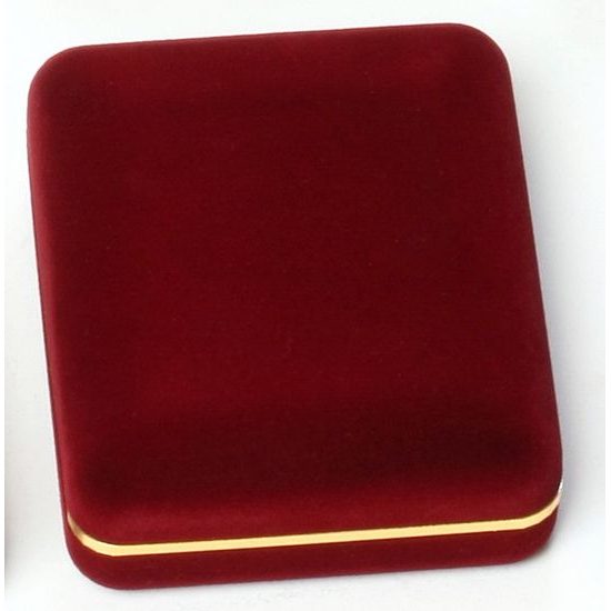 Deluxe Velour Medal Box Red 60mm