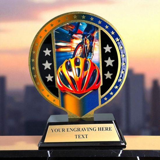 Sentinel Stainless Steel Cycling Trophy