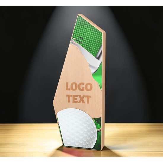 Galena Golf Metal & Wood Trophy