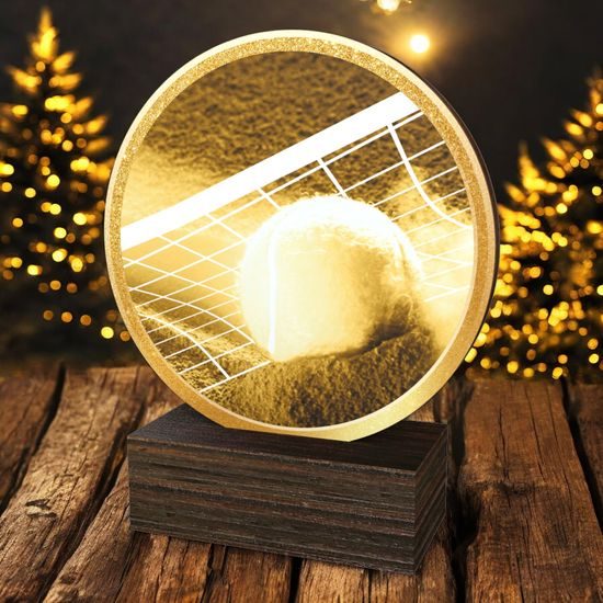 Holt Classic Tennis Real Wood Trophy