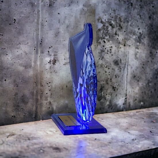 Cannes Blue Cheearleading Trophy