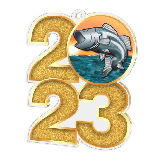 Fishing 2023 Acrylic Medal