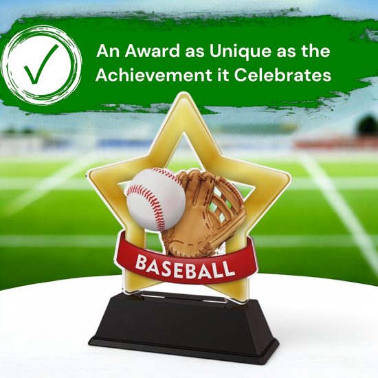 Mini Star Baseball Trophy