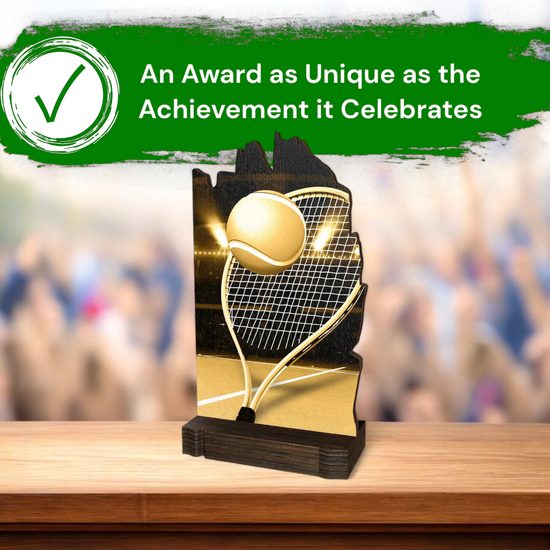 Shard Classic Tennis Eco Friendly Wooden Trophy