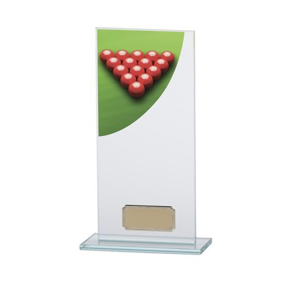 Colour Curve Jade Glass Snooker Trophy